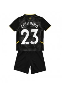 Aston Villa Philippe Coutinho #23 Babyklær Tredje Fotballdrakt til barn 2022-23 Korte ermer (+ Korte bukser)